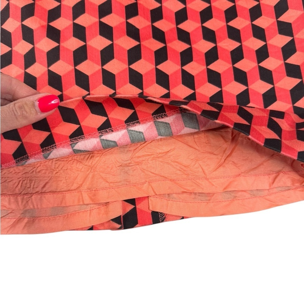 Sandra King Moda Seta Geometric Pencil Skirt | 6 | Retro Mod Pop Art Print C205 - Picture 4 of 8